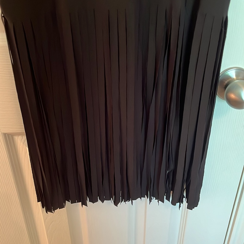 NWT Frank Lyman Jeweled Fringe Tunic - Picture 4 of 9